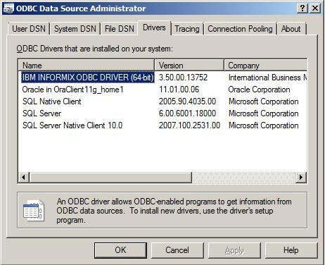 Odbc Oracle Windows Vista